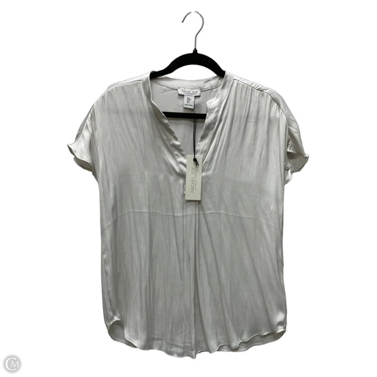Blouse Short Sleeve By Rachel Zoe In Beige, Size: S