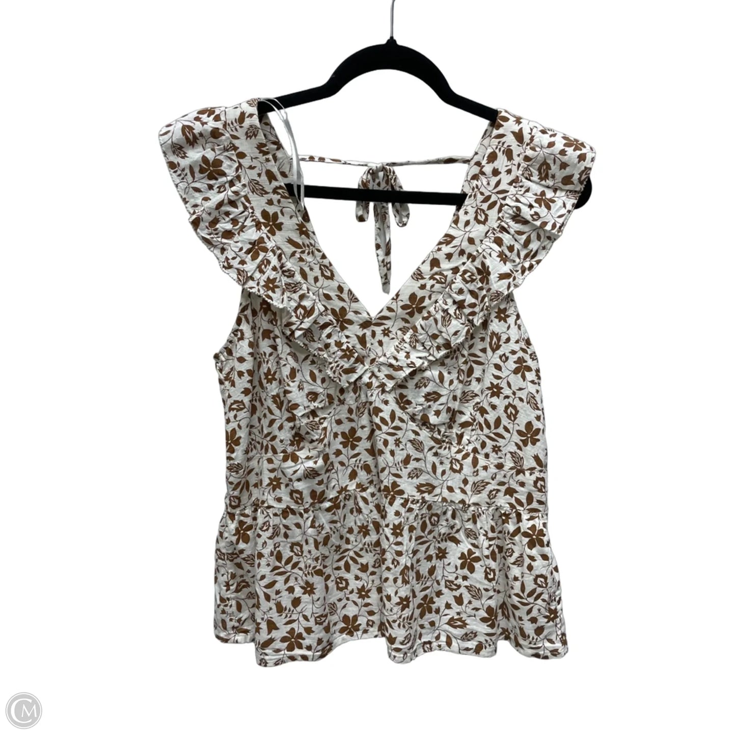 Top Sleeveless By Old Navy In Floral Print, Size: L