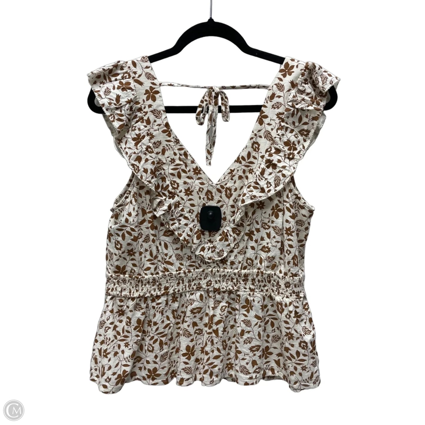 Top Sleeveless By Old Navy In Floral Print, Size: L