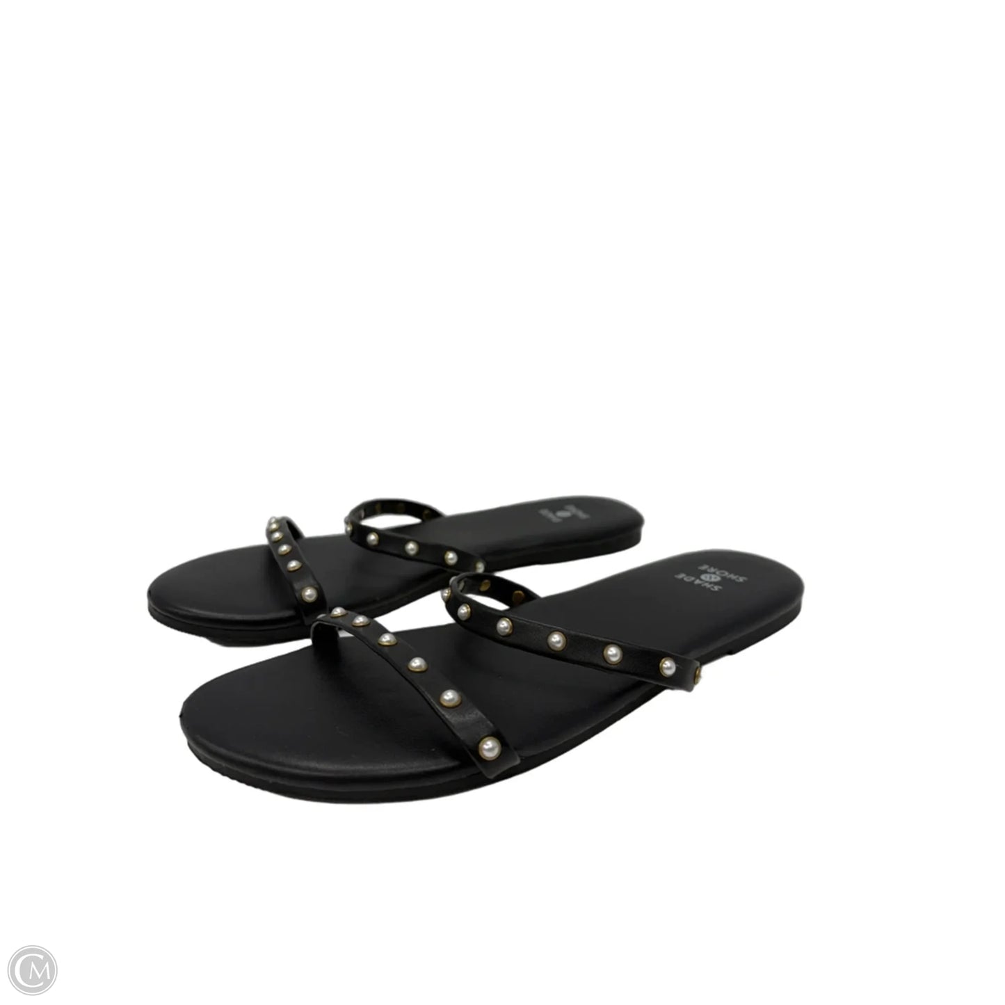 Sandals Flats By Shade & Shore In Black, Size: 6