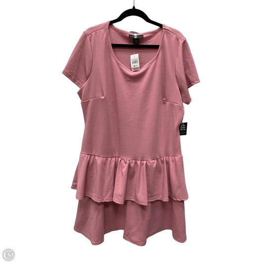 Dress Casual Short By Ashley Stewart In Pink, Size: 1x