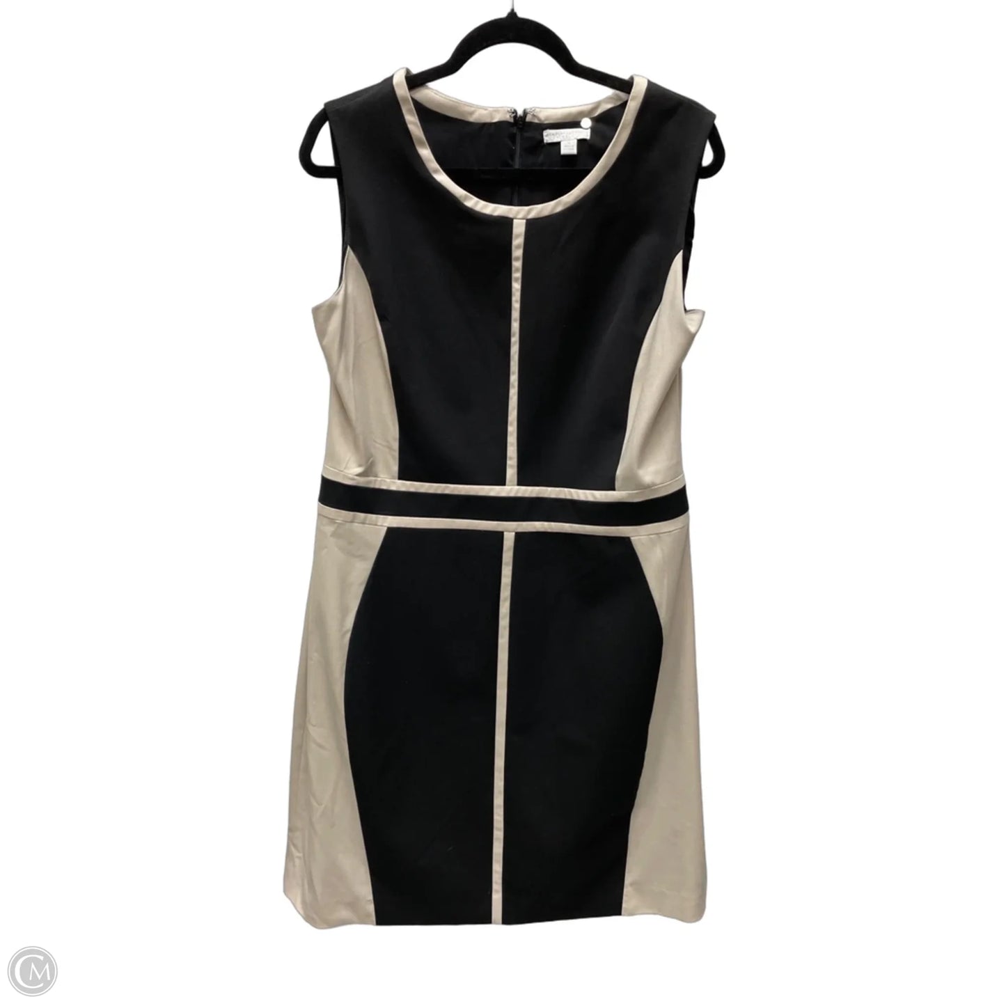 Dress Work By New York And Co In Black & Tan, Size: 1x