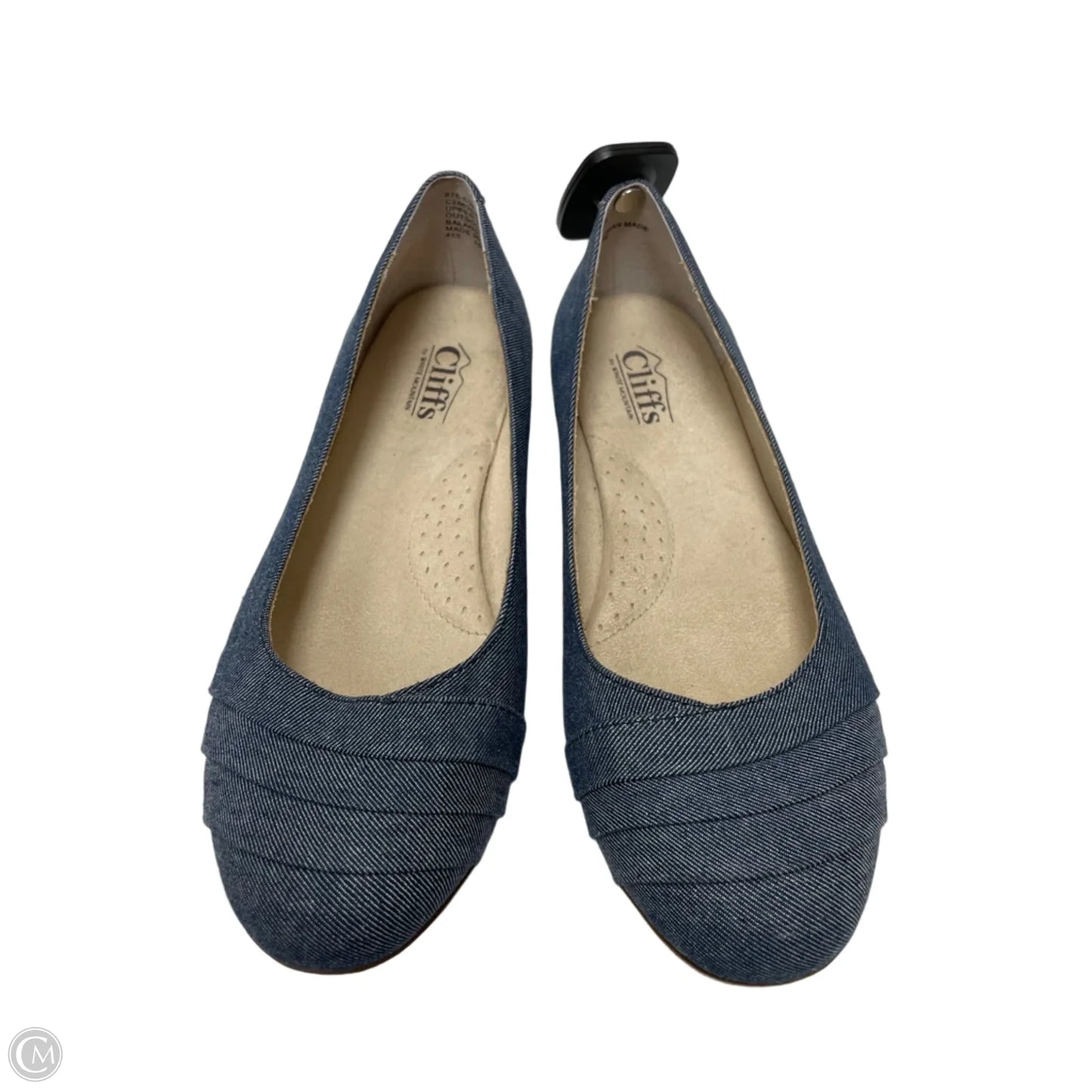 Shoes Flats By Cliffs By White Mountain In Blue Denim, Size: 7.5