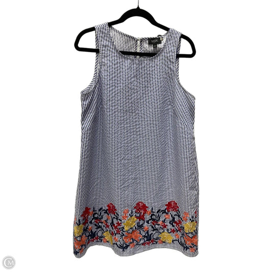 Dress Casual Short By Msk In Striped Pattern, Size: L