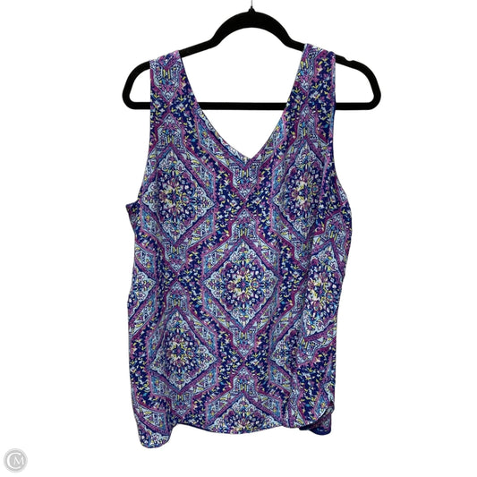 Blouse Sleeveless By Clothes Mentor In Multi-colored, Size: Xl