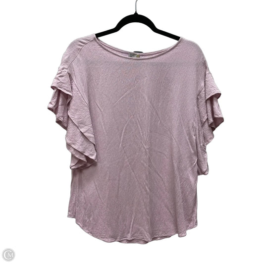 Top Short Sleeve By Chicos In Purple, Size: S