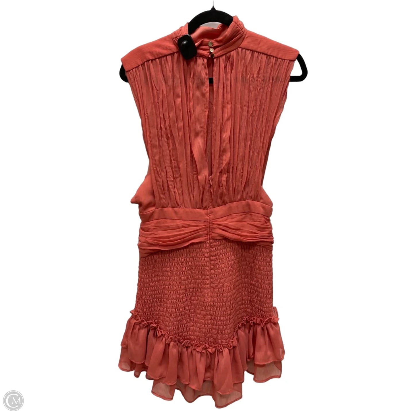 Dress Casual Short By Olivaceous In Coral, Size: L