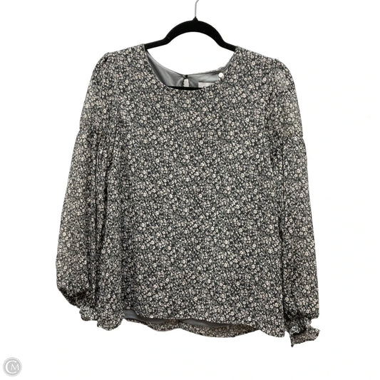Blouse Long Sleeve By Gilli In Floral Print, Size: S
