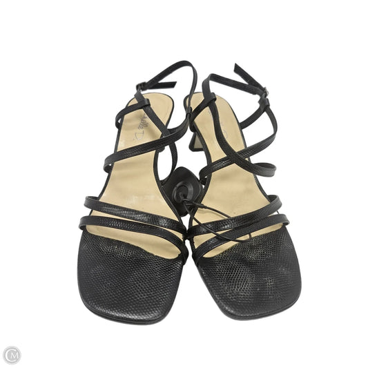 Sandals Heels Kitten By Michelle D. In Black, Size: 9