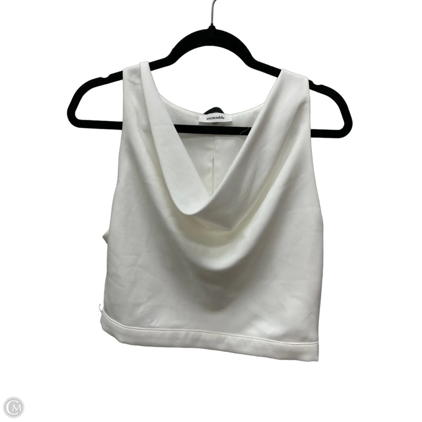 Top Sleeveless By Clothes Mentor In White, Size: M