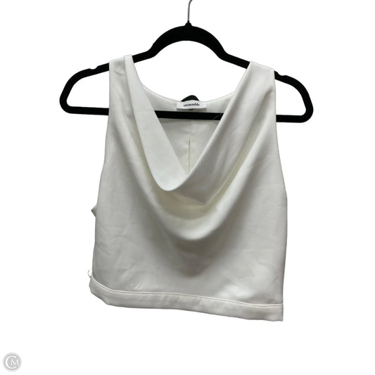 Top Sleeveless By Clothes Mentor In White, Size: M