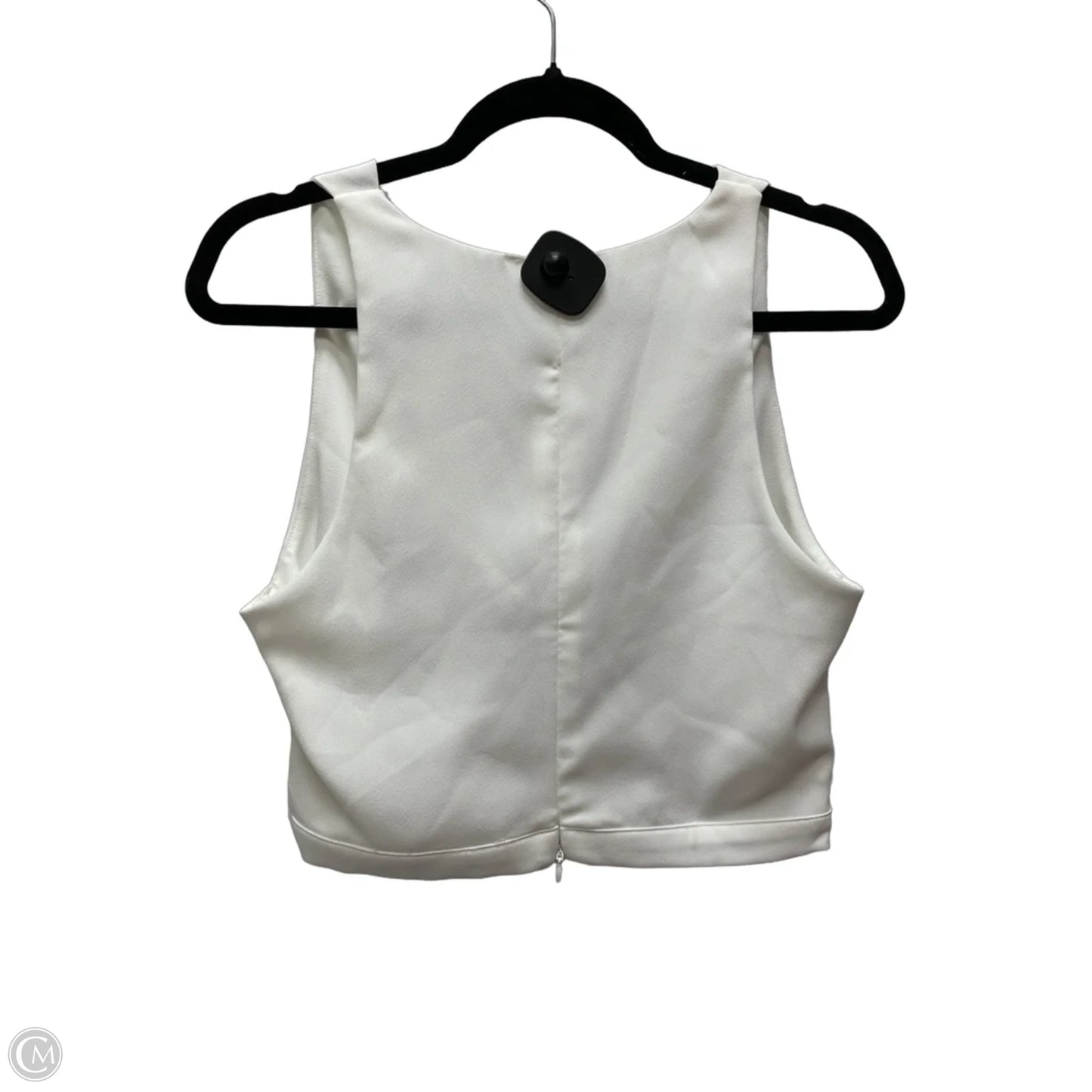 Top Sleeveless By Clothes Mentor In White, Size: M