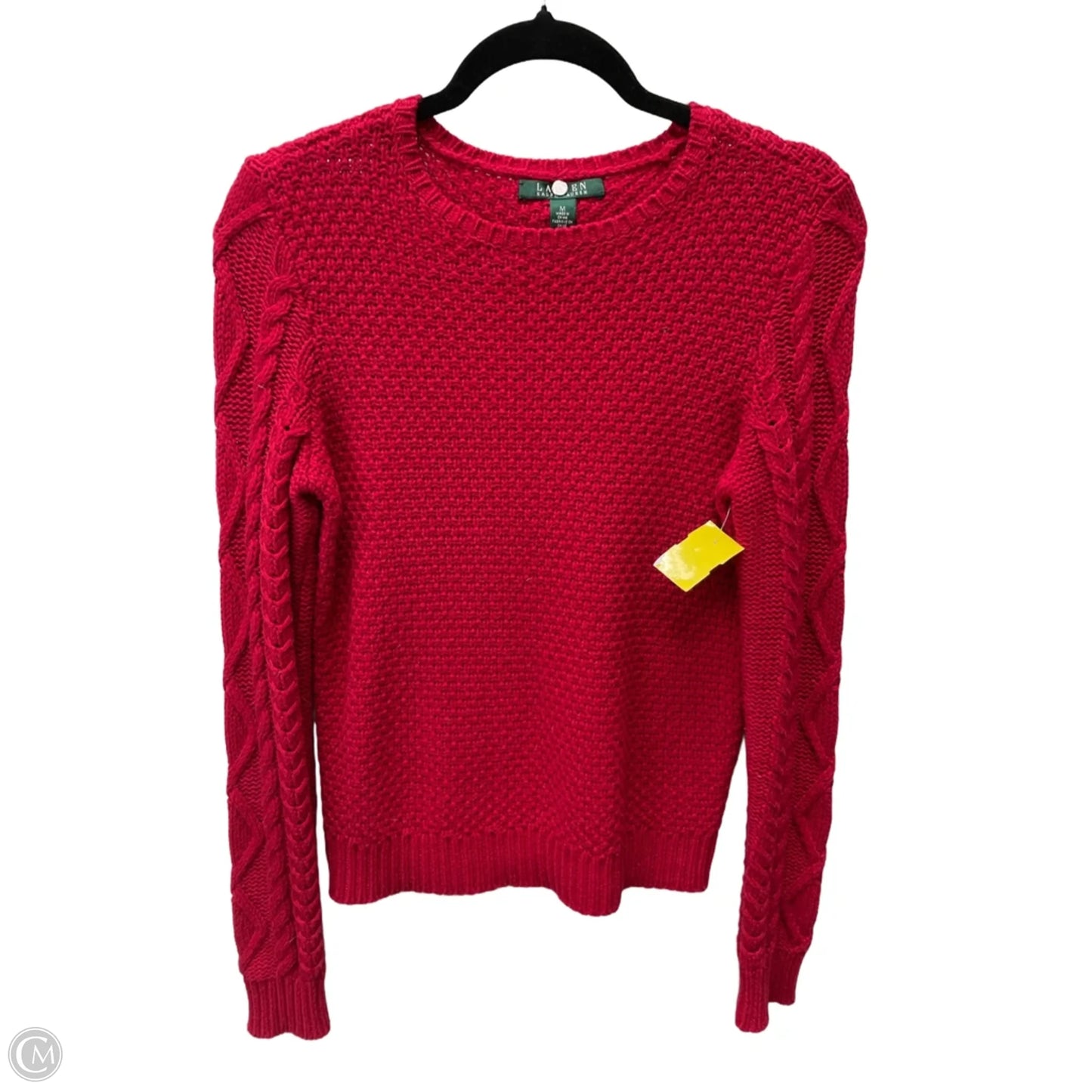 Sweater By Lauren By Ralph Lauren In Red, Size: M