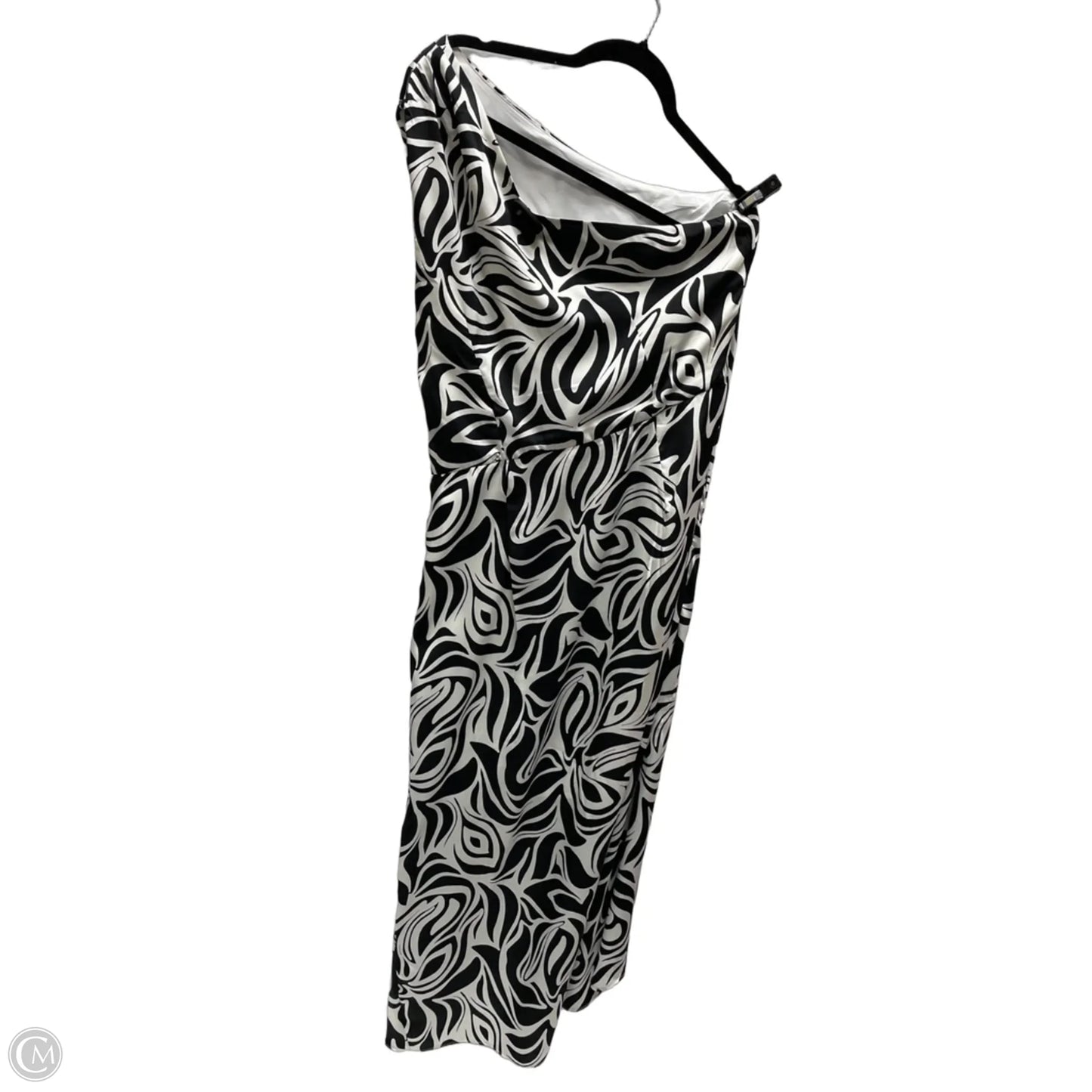 Dress Casual Maxi By Donna Morgan In Black & Cream, Size: Xl