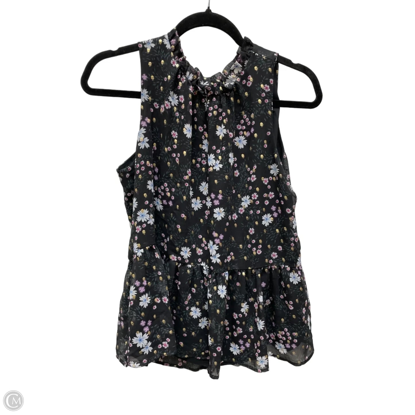 Top Sleeveless By Loft In Floral Print, Size: M