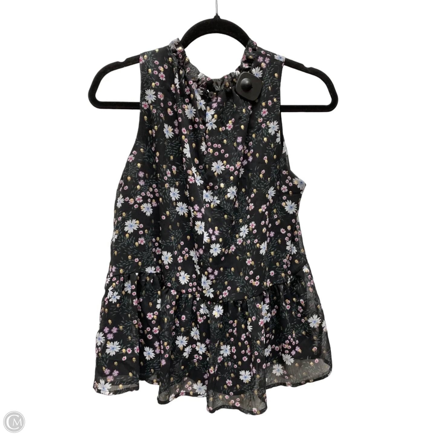 Top Sleeveless By Loft In Floral Print, Size: M