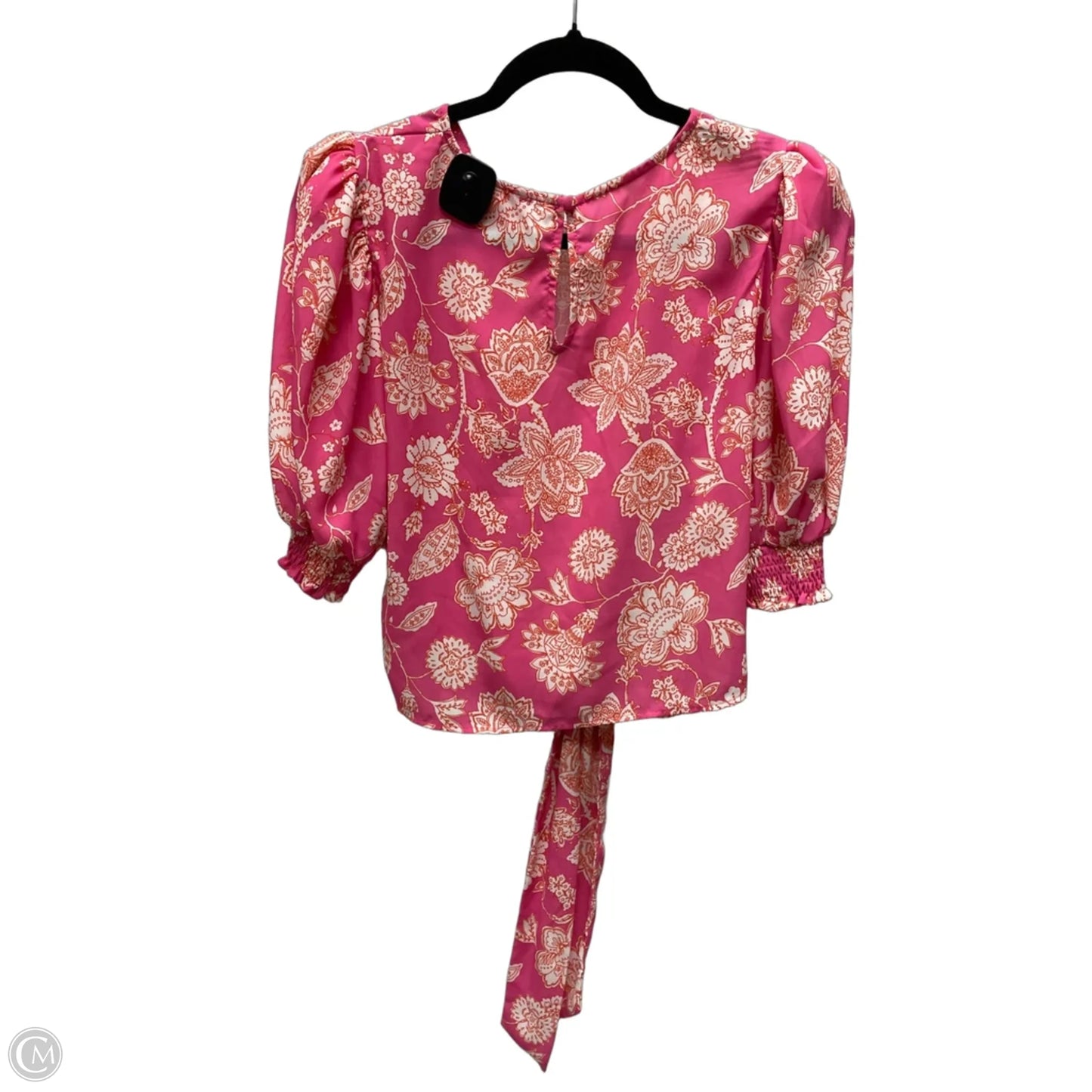Blouse Short Sleeve By Flying Tomato In Floral Print, Size: M
