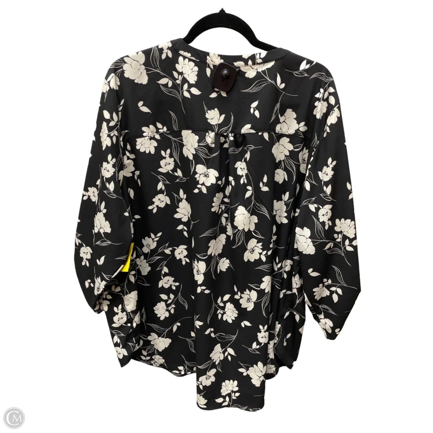Top 3/4 Sleeve By Maurices In Floral Print, Size: 3x