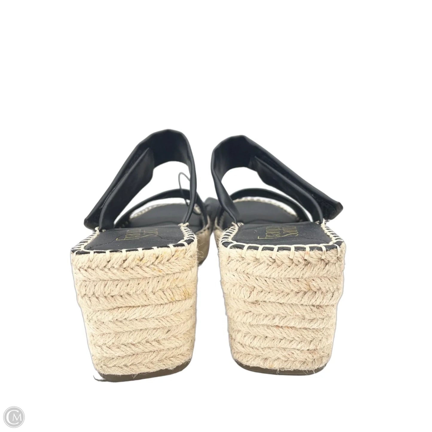 Sandals Heels Wedge By Franco Sarto In Black, Size: 8