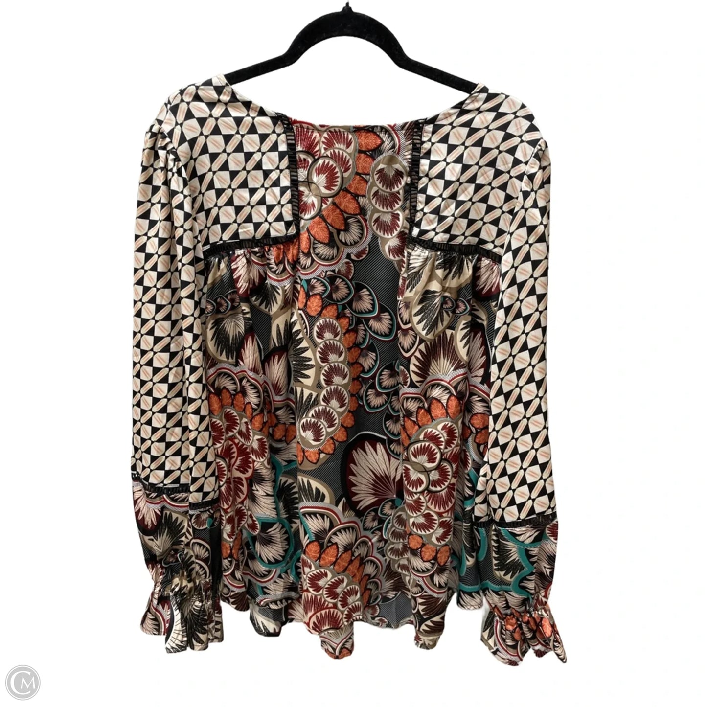Top Long Sleeve By Clothes Mentor In Floral Print, Size: 2x
