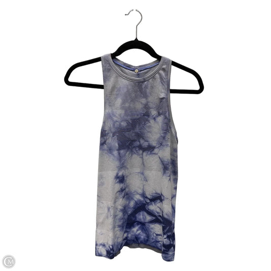 Athletic Tank Top By Lululemon In Tie Dye Print, Size: S