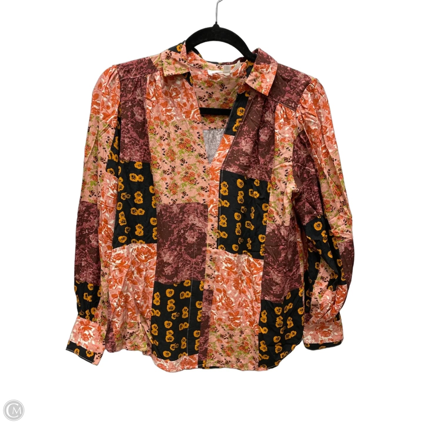 Top Long Sleeve By Chelsea And Theodore In Floral Print, Size: Xs