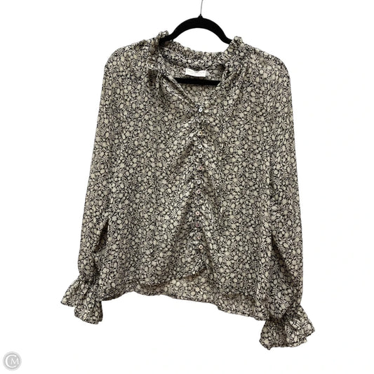 Blouse Long Sleeve By Dress Forum In Floral Print, Size: S