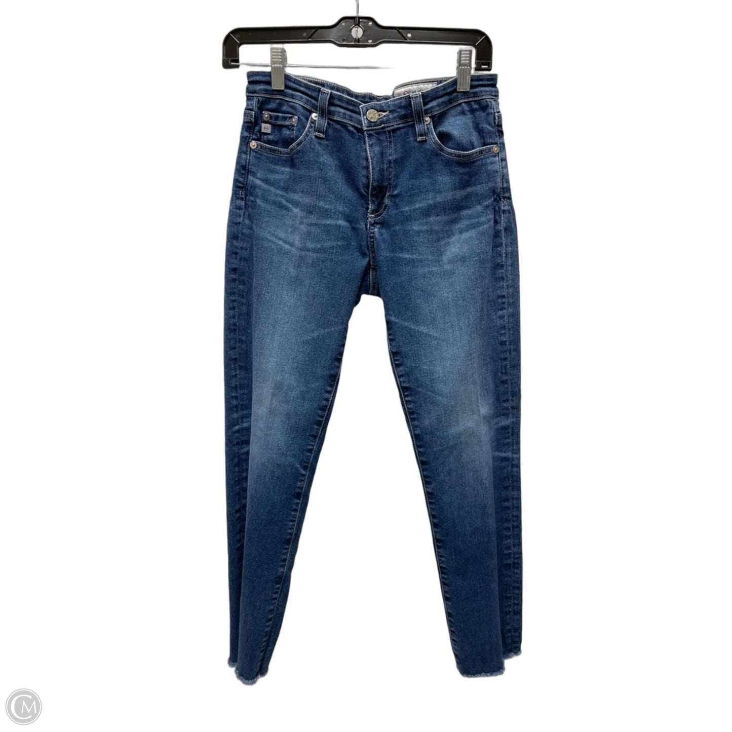 Jeans Skinny By Ag Jeans In Blue Denim, Size: 4