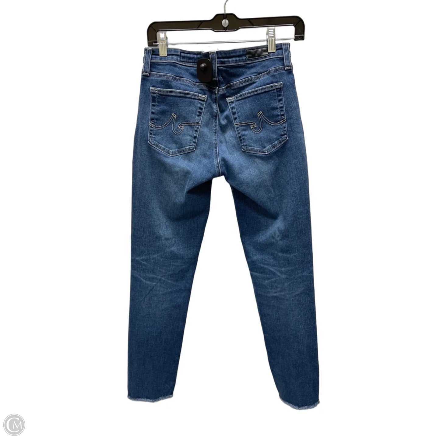 Jeans Skinny By Ag Jeans In Blue Denim, Size: 4