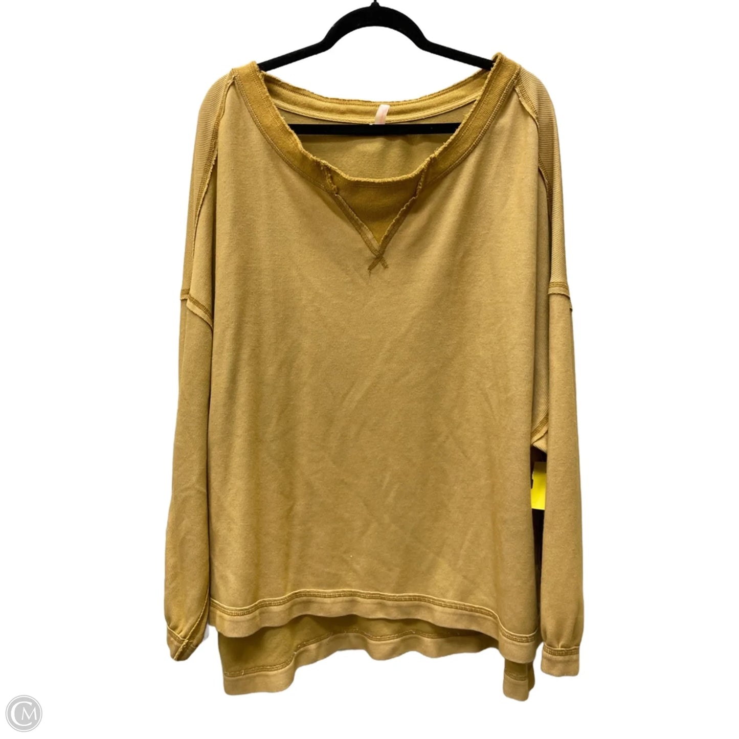 Sweatshirt Crewneck By Clothes Mentor In Yellow, Size: L