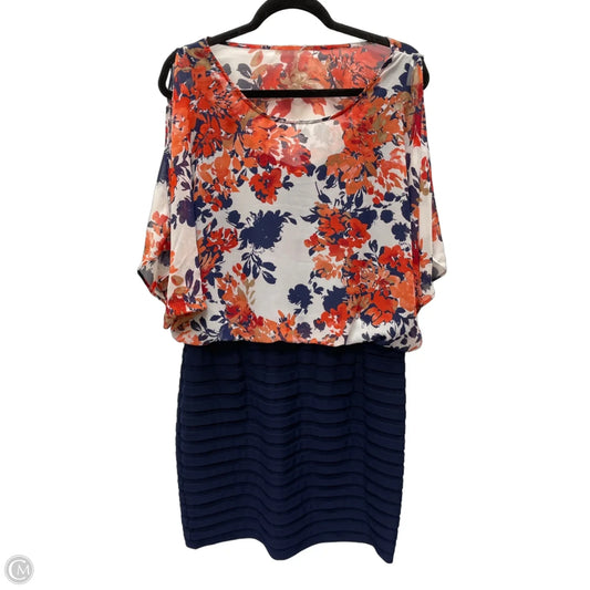 Dress Casual Short By Scarlett In Floral Print, Size: L