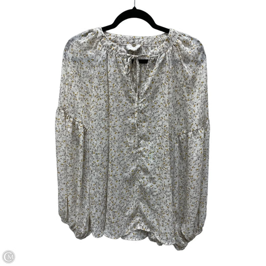 Blouse 3/4 Sleeve By Blu Pepper In Floral Print, Size: 1x