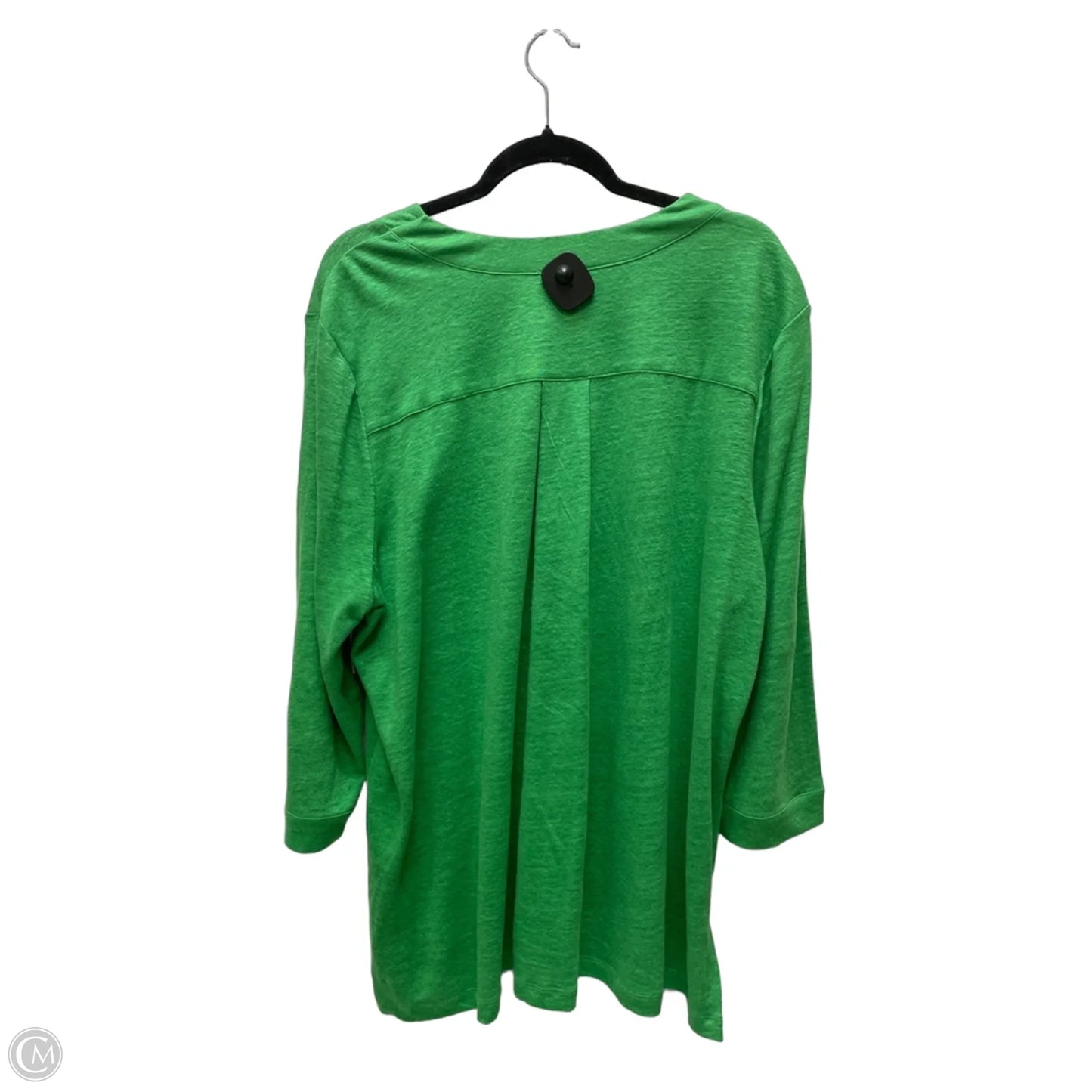 Top Long Sleeve By Chicos In Green, Size: 2x