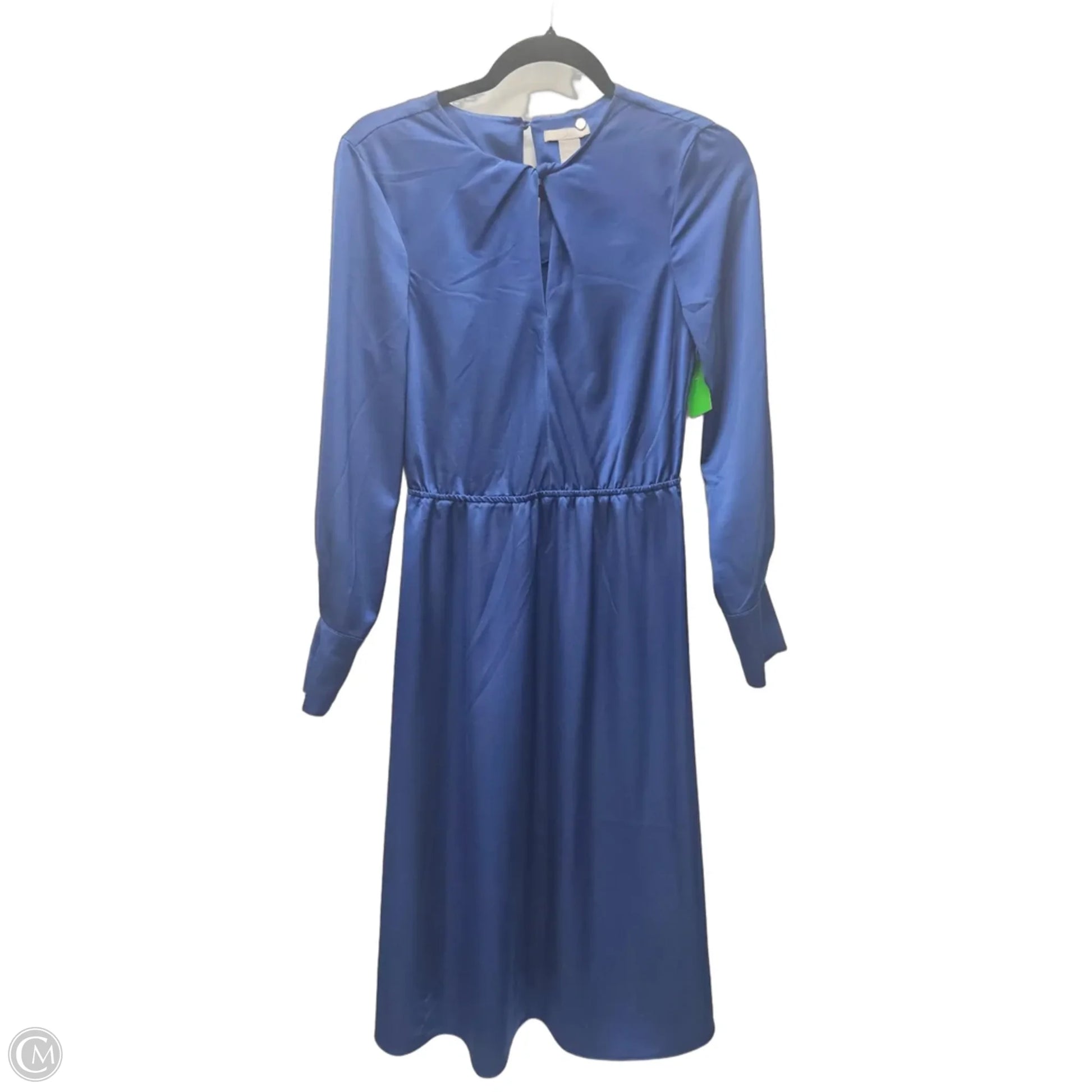 casual midi dress h&m H&M Women Green V Neck Sleeveless Overlay Midi Pleated Casual Dress Size 10