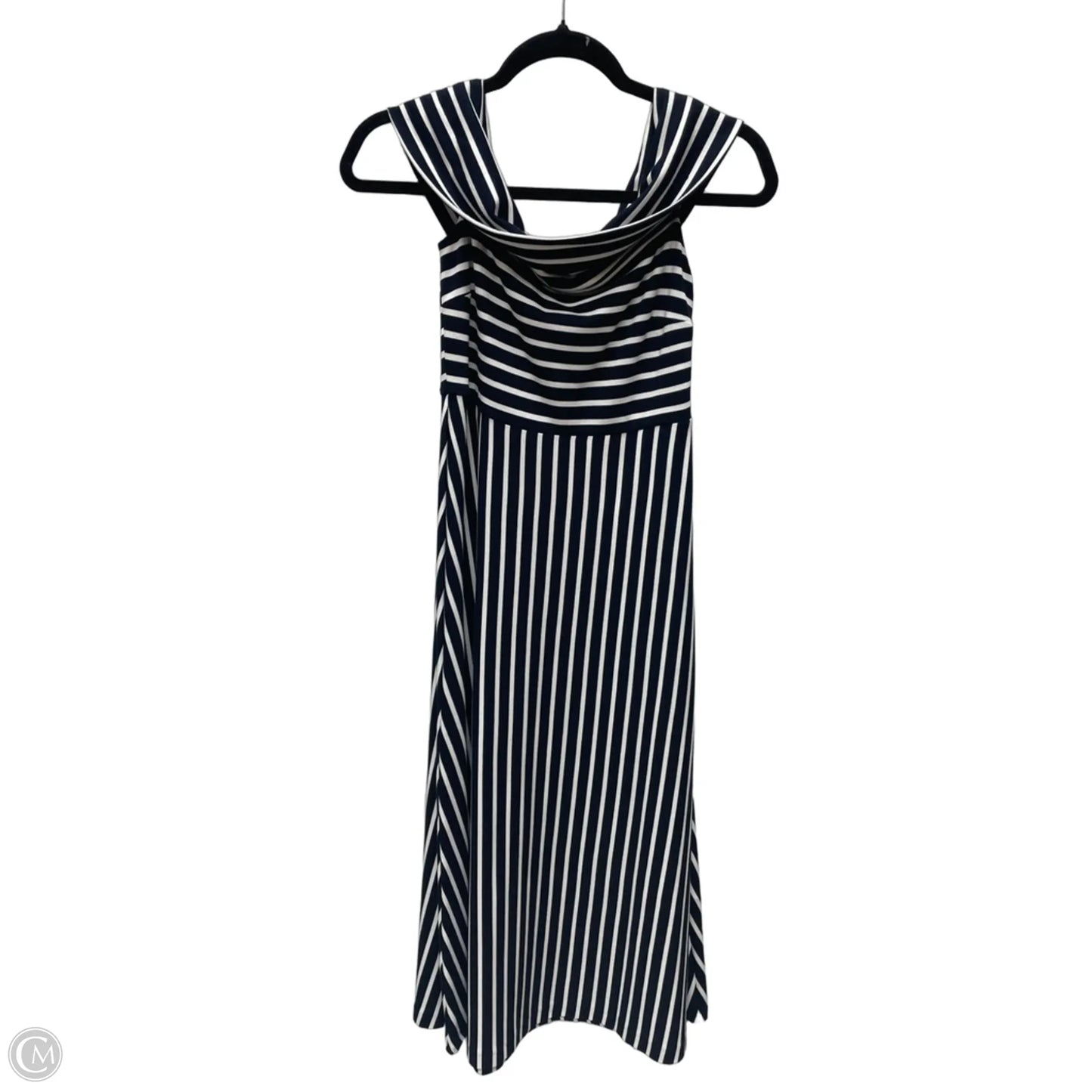 Dress Casual Midi By Banana Republic In Striped Pattern, Size: Xs