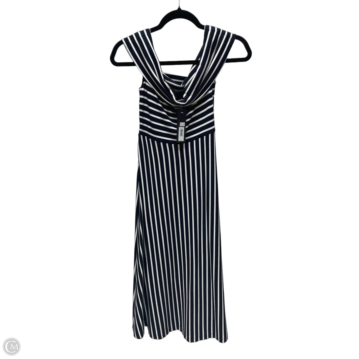 Dress Casual Midi By Banana Republic In Striped Pattern, Size: Xs