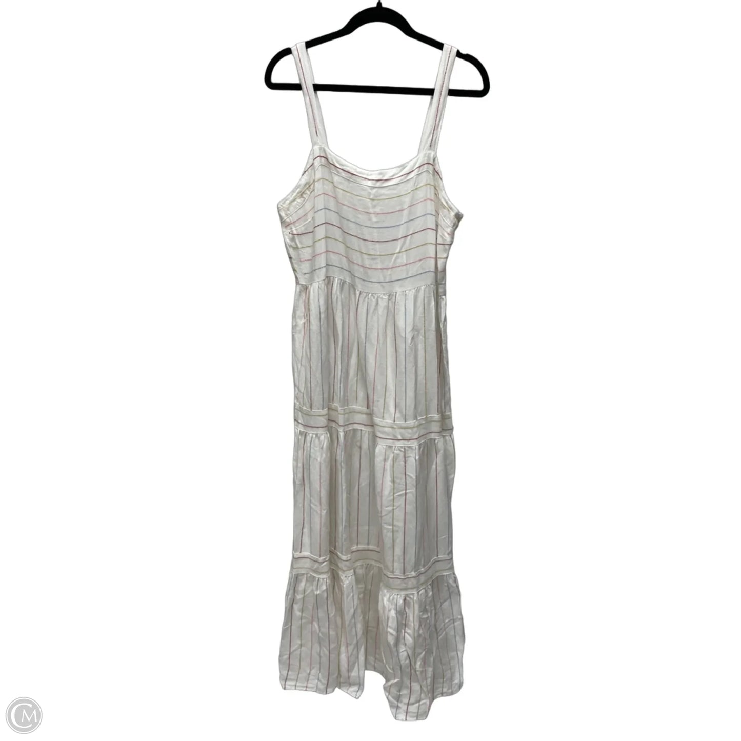 Dress Casual Maxi By Loft In Striped Pattern, Size: L