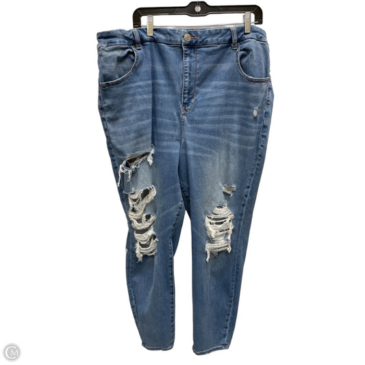 Jeans Skinny By American Eagle In Blue Denim, Size: 26