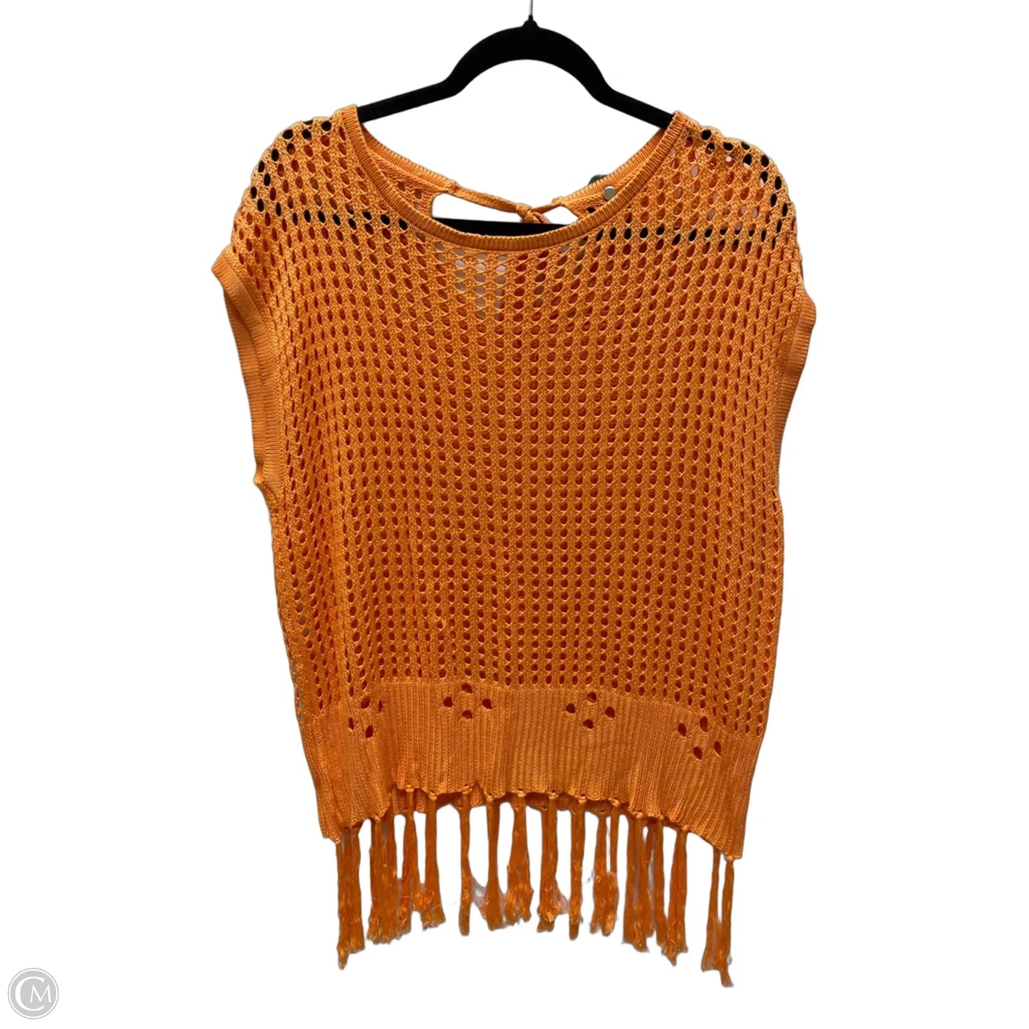 Top Short Sleeve By Clothes Mentor In Orange, Size: L