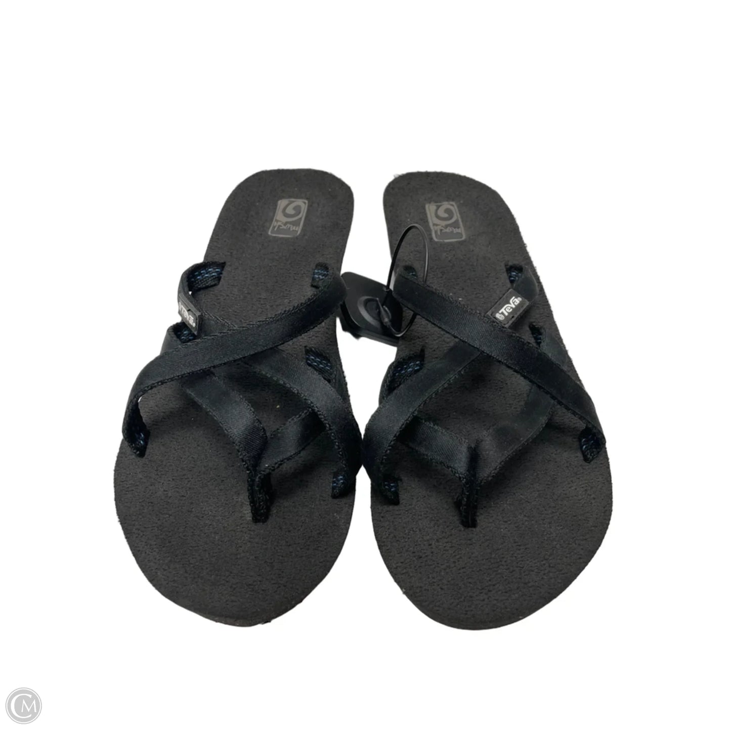 Sandals Heels Wedge By Teva In Black, Size: 7