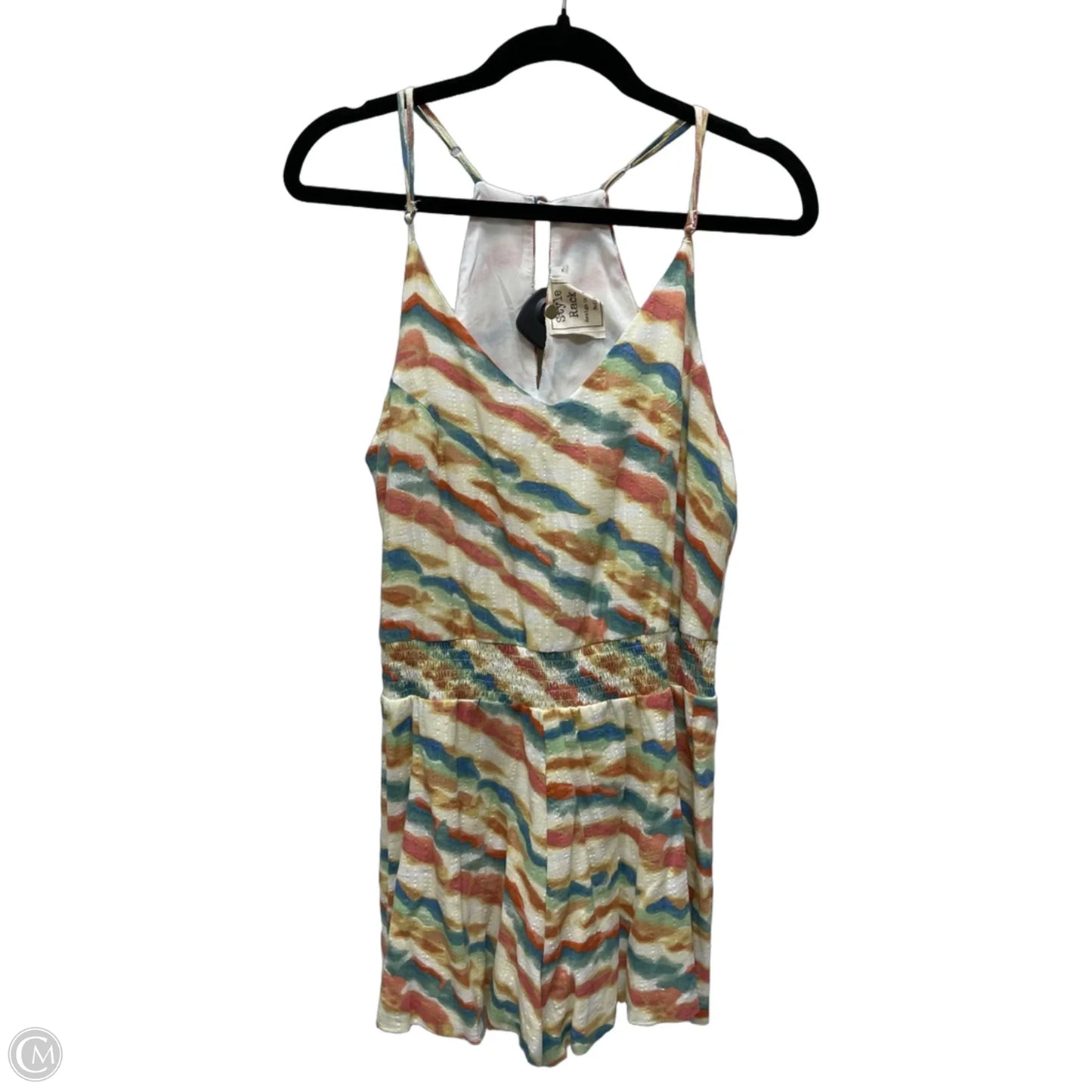 Romper By Cme In Tie Dye Print, Size: M