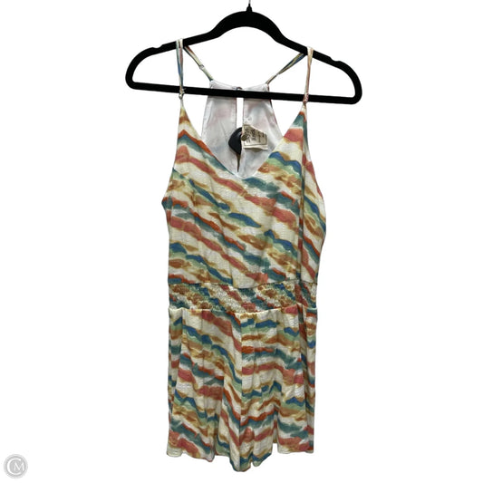 Romper By Cme In Tie Dye Print, Size: M