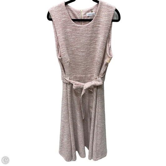 Dress Casual Short By Calvin Klein In Pink, Size: 1x