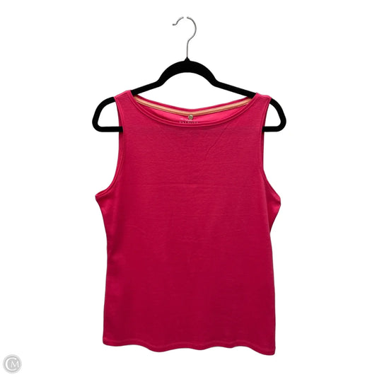 Tank Top By Talbots In Pink, Size: L