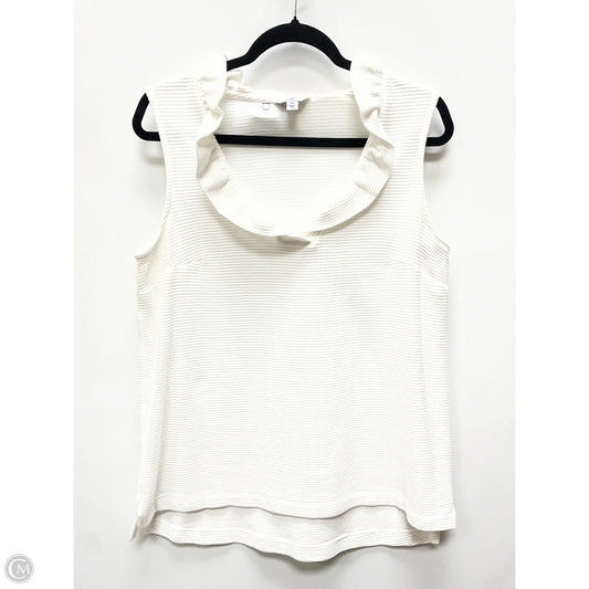 Top Sleeveless By Crown And Ivy In Cream, Size: M
