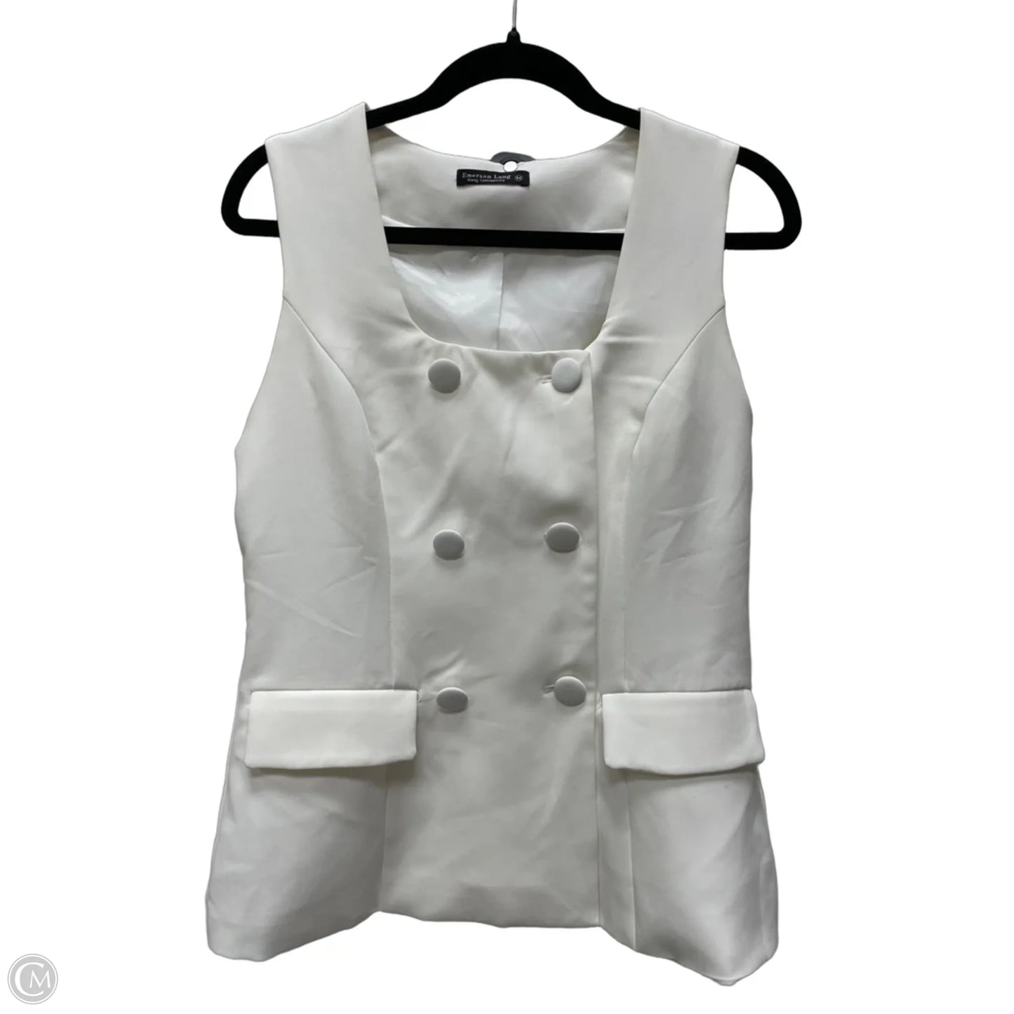 Vest Other By Clothes Mentor In Cream, Size: M