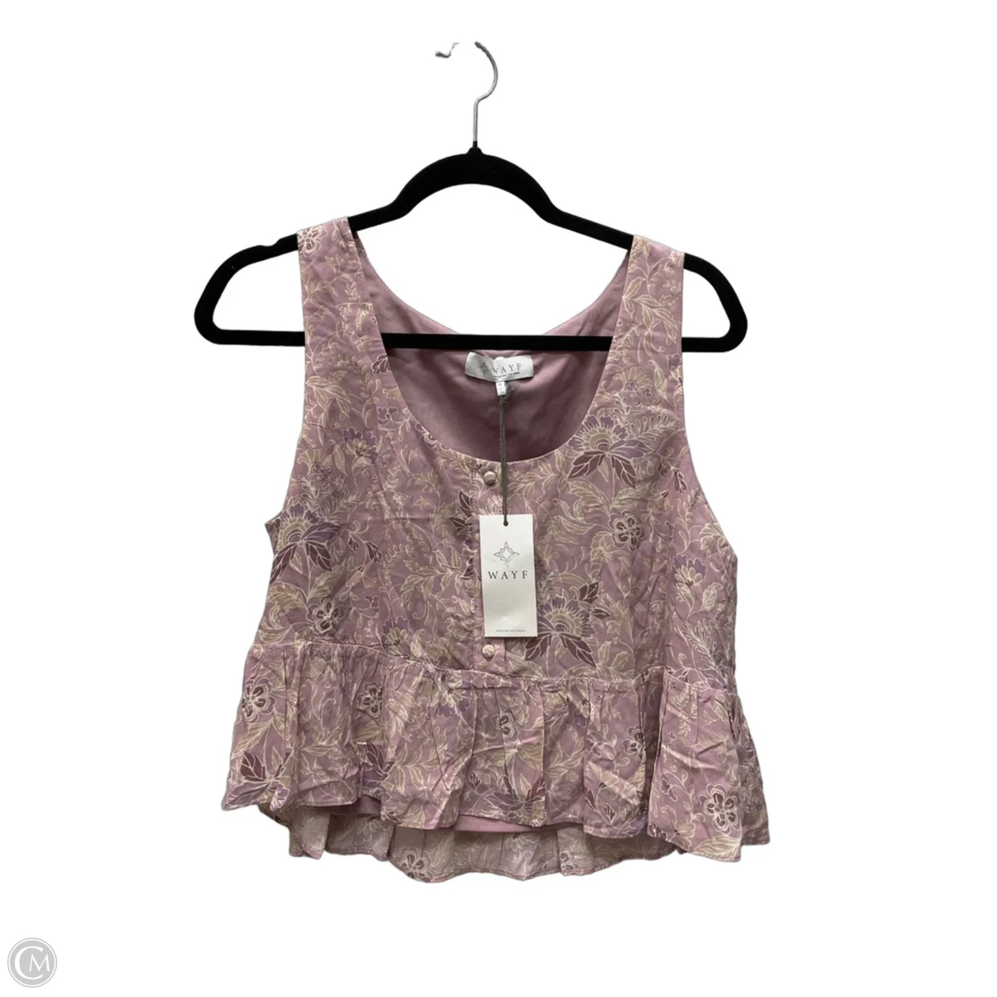 Top Sleeveless By Wayf In Floral Print, Size: S