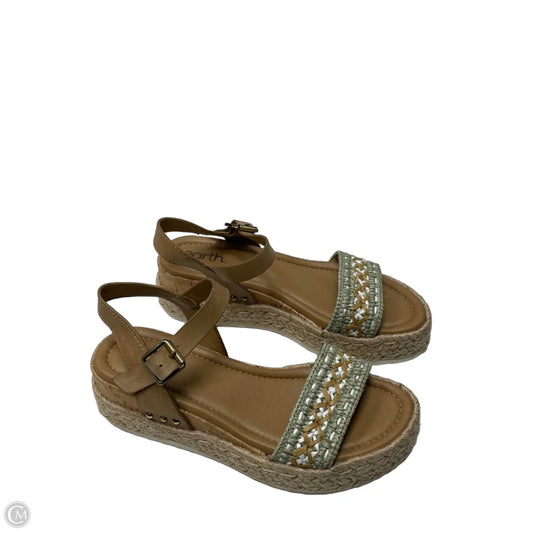 Sandals Heels Platform By Earth In Multi-colored, Size: 6.5