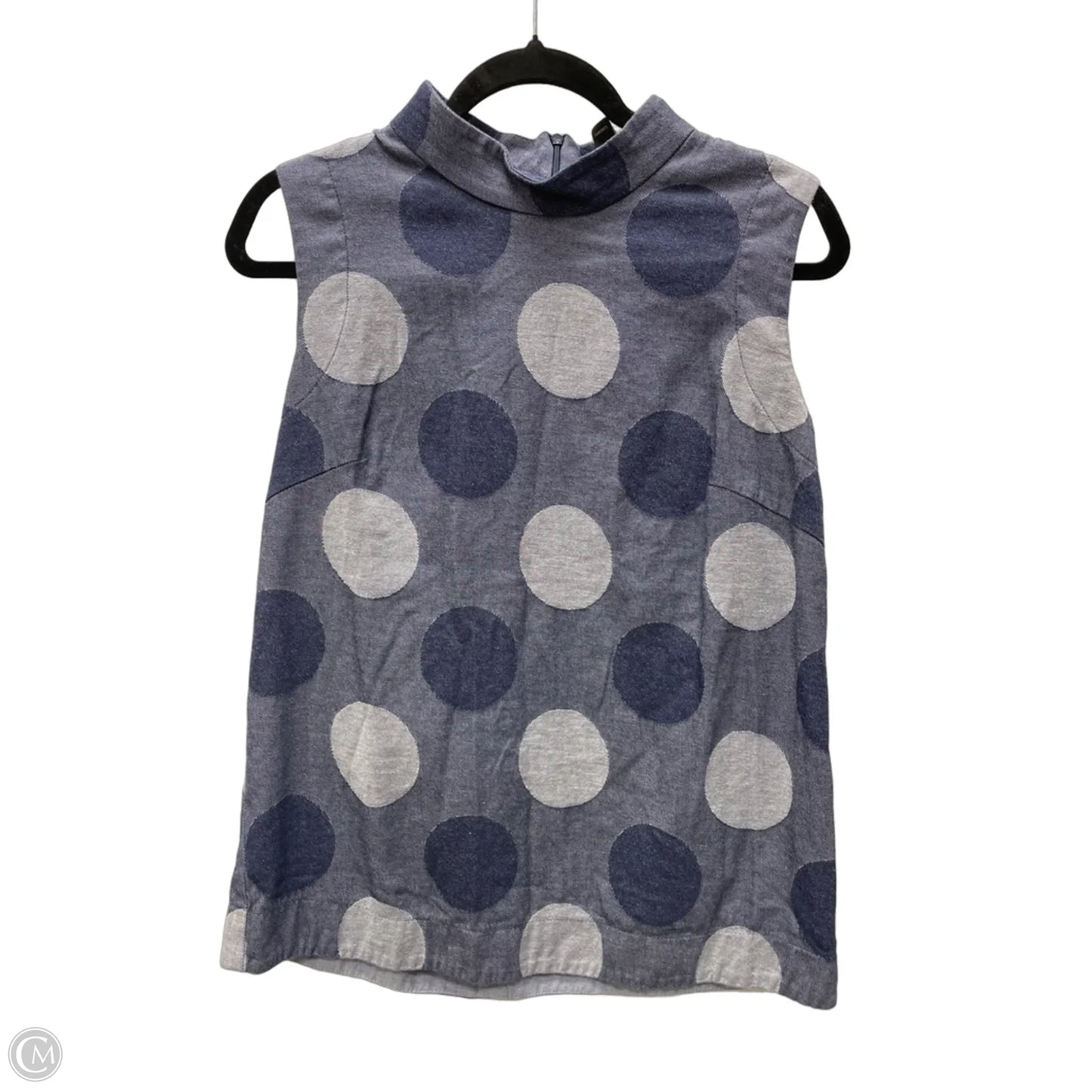 Top Sleeveless By Clothes Mentor In Polkadot Pattern, Size: Xs