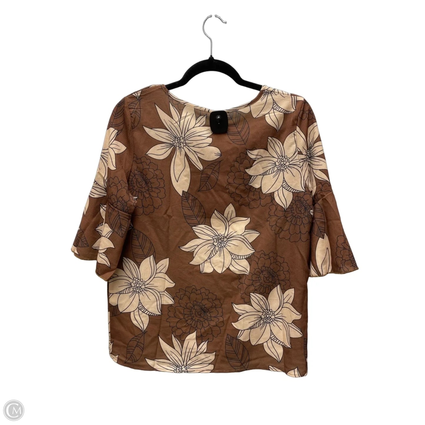 Blouse Short Sleeve By Clothes Mentor In Floral Print, Size: M